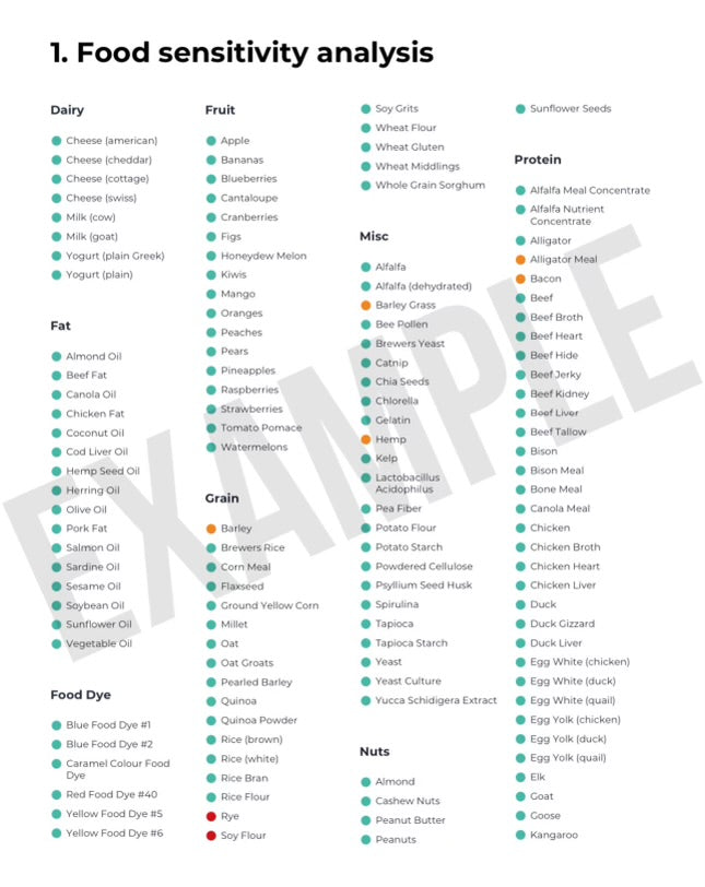 PET SENSITIVITY TEST (450+ Sensitivities)